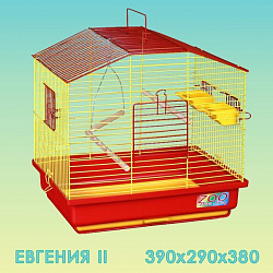 Клетка для птиц  Евгения 2 большой поддон  39*29*38