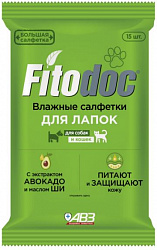 Салфетки влажные Фитодок для лап