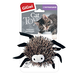 Игрушка для кошек GiGwi Паучок с погремушкой 5см. арт 75519 