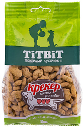 TiTBiT Лакомство для собак крекер с уткой 100г 013830