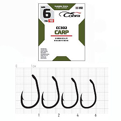 Крючок Cobra CARP сер. CC302 размер 002 