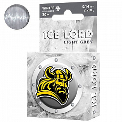 Леска AQUA Ice Lord Light Grey 30м 0,14mm