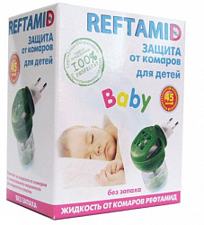 Фумигатор+жидкость Рефтамид ДЕТСКИЙ 45 ночей б/з