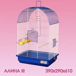 Клетка для птиц  Алина-3 большой поддон 39*29*61