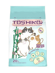 Toshiko комкующийся древесный наполнитель Лаванда 7,6кг 20л