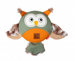 Игрушка для собак GiGwi Сова с большой пищалкой 31 см, серия CATCH & FETCH ECO