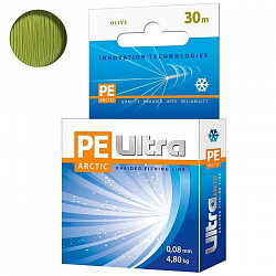 Шнур AQUA PE Ultra Arctic 0.08mm 30m
