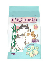 Toshiko комкующийся древесный наполнитель Сакура 7,6кг 20л