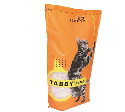 Tabby впитывающий силикагелевый наполнитель с ароматом персика 7,9л