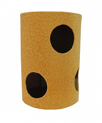 Когтеточка ZooМoDa Дом круглый в 2-ух уровнях ковровый №025