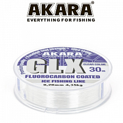 Леска Akara GLX Clear 30м 0,14мм