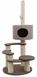 Когтеточка Домик Дарэлл Хайтек 4-х уровневый круглый с домиком 65*65*130см