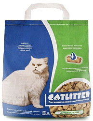 Catlitter древесный наполнитель 5л