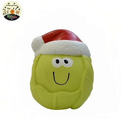 Игрушка для собак ZooMoDa латекс Мяч-Санта 10,5 см 118244