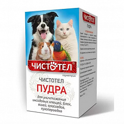 Чистотел для кошек и собак присыпка от блох 100гр