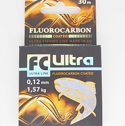 Леска AQUA FC ULTRA Coated 30м 0,12mm