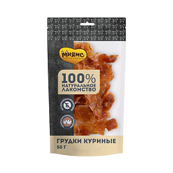 Мнямс Лакомство для собак грудки куриные 50гр