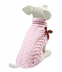 Свитер для собак "Бантик" XXL, розовый, размер 45см, Triol