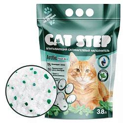 Cat Step Arctic Fresh Mint впитывающий наполнитель  3.8л силикаг.