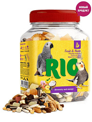 Лакомство для попугаев RIO Фруктово-ореховая смесь для средних и крупных 160г 