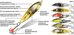 Блесна зимняя AQUA ОКО New 8,5гр. цвет 05 (123377)
