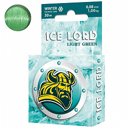 Леска AQUA Ice Lord Light Green 30м 0,08mm