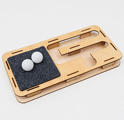 Игровой комплекс с когтеточкой из ковролина 40*20*4см