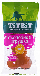 TiTBiT Лакомство для собак Косточка-игрушка с ягненком Стандарт 50гр 