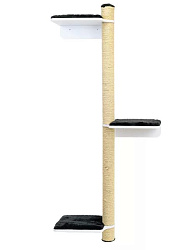 Когтеточка ZooM Паркур-Домино настенная с 3-мя полками 87*31*173см