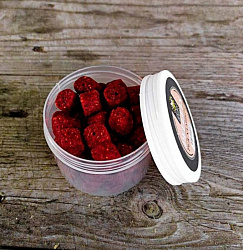 Пеллетс насадочный Lion Baits просверленный RED HALIBUT 14мм 100гр