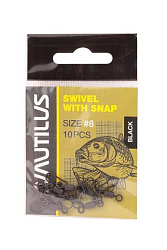 Вертлюг Nautilus с застежкой Swivel with Snap 8