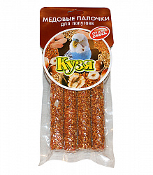 Кузя лакомство для попугаев палочки (4шт.) Ореховая смесь