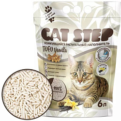 Cat Step Tofu Vanilla комкующийся наполнитель 6л