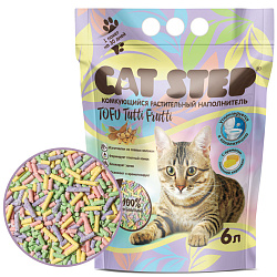 Cat Step Tofu Tutti Frutti комкующийся наполнитель 6л
