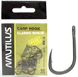 Крючок Nautilus Carp classic boile №2 NK-3PTFE