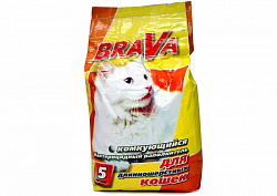 BraVa комкующийся наполнитель для длинношерстных кошек 5л 