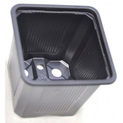 Горшок рассадный квадрат 9*9*9,5 пластик