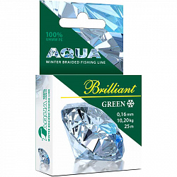 Шнур AQUA Green Brilliant 0.06mm 25m