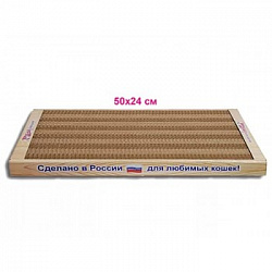 Когтеточка для кошек Когтедралка домашняя с кошачьей мятой малая 50*24*3,5 см