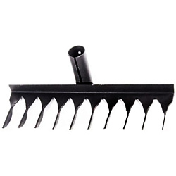 Грабли витые 10 зубьев нержавейка без черенка