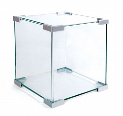 Аквариум "Crystal" 6002S 18л серебро 25*25*30см Laguna