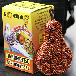 Лакомство для попугаев БОСПА ЭКО Груша с фруктами 3шт 100гр