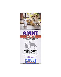 Амит Форте для кошек и собак капли ушные 20мл