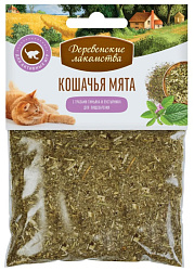 Деревенские лакомства для кошек Мята кошачья Тимьян+пустырник 15гр