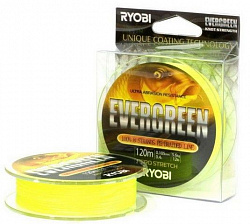Шнур RYOBI PE Evergreen 8* 120м d-0.128 6.0кг Yellow