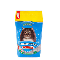 Сибирская Кошка Эффект Впитывающий наполнитель 5л