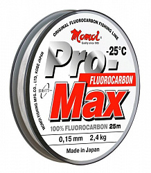 Леска Pro-Max Fluorocarbon 0,17мм 2,9кг 25м прозрачная