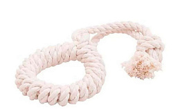 Игрушка для собак DogLike Dental Knot Кольцо среднее канат текстиль белый 31см