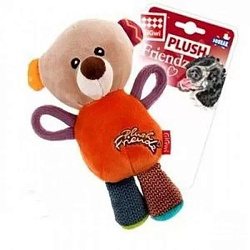 Игрушка для собак GiGwi PLUSH FRIENDZ Мишка с пищалкой 16см 75350