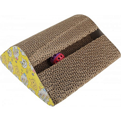 Когтеточка картон Уют угловая с мятой 28*22*30см КГ10